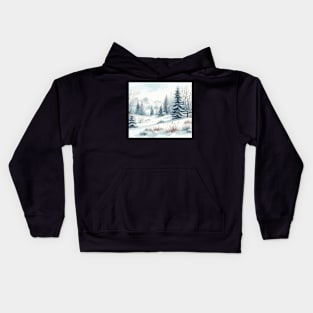 Winter Landscape Kids Hoodie